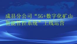 天津礦山成縣分公司“5G+數(shù)字化礦山智能管控系統(tǒng)”上線運(yùn)營(yíng)